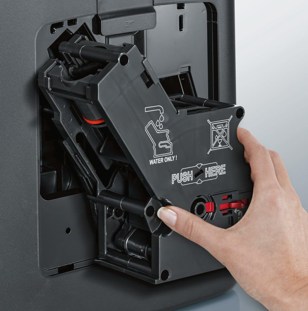 Siemens EQ.6 Plus s300 TE653501DE Fully Automatic Coffee Machine (1,500 Watts, Ceramic Grinder, Touch Sensor Direct Selection Buttons, Personalised Drink) Silver